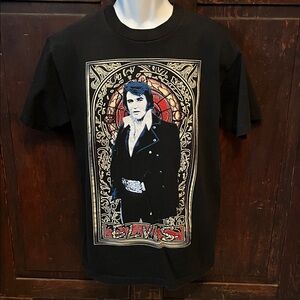 Elvis Band T-Shirt Black Men’s Medium